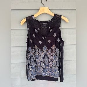 Lucky Black Sleeveless Top
